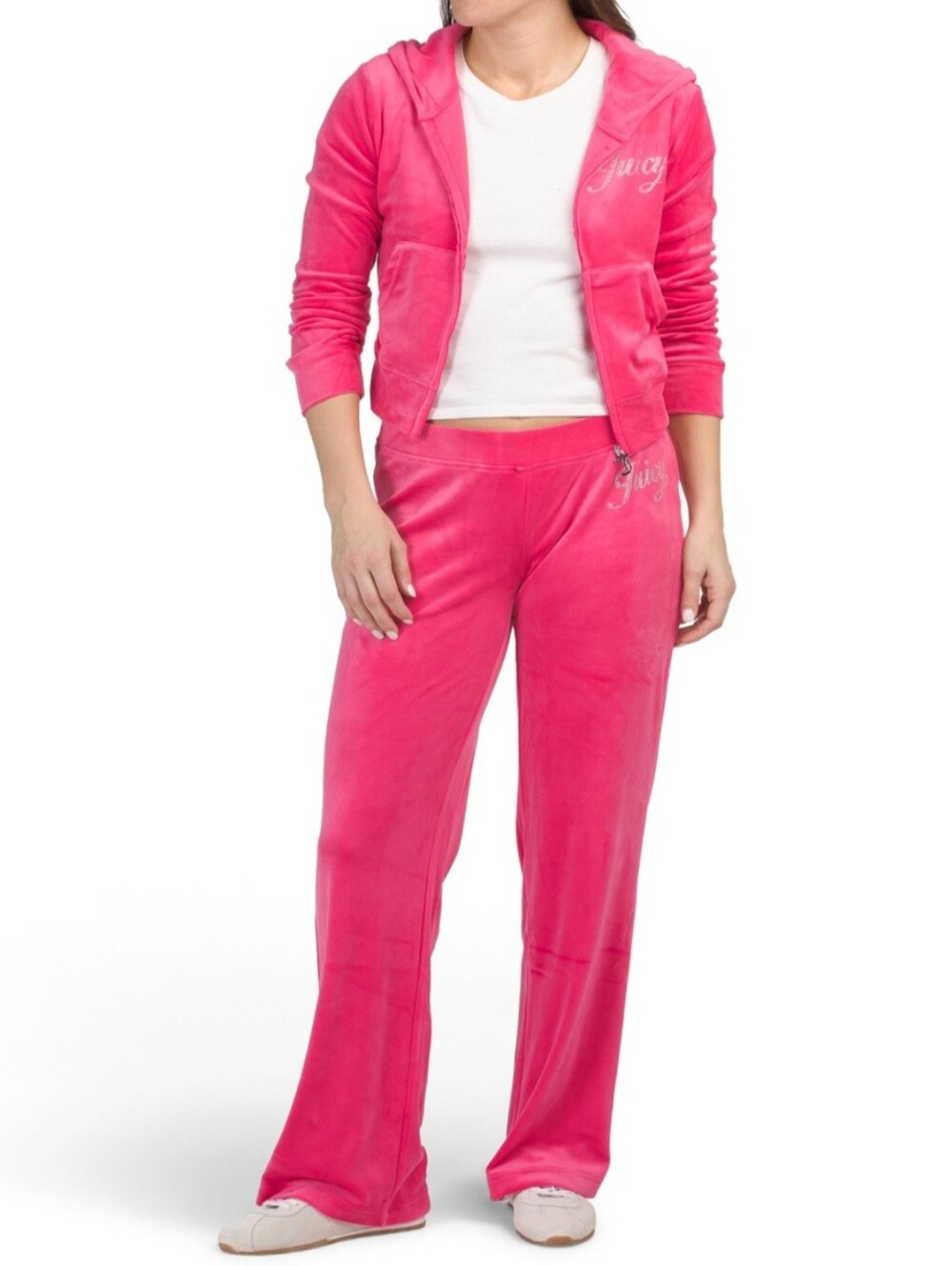 Juicy Couture NWT Pink Velour Rhinestone Tracksuit Set 🌟